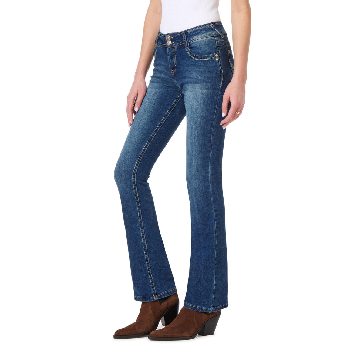 WallFlower Luscious Curvy Bootcut Jeans for Women, Sizes 0-24