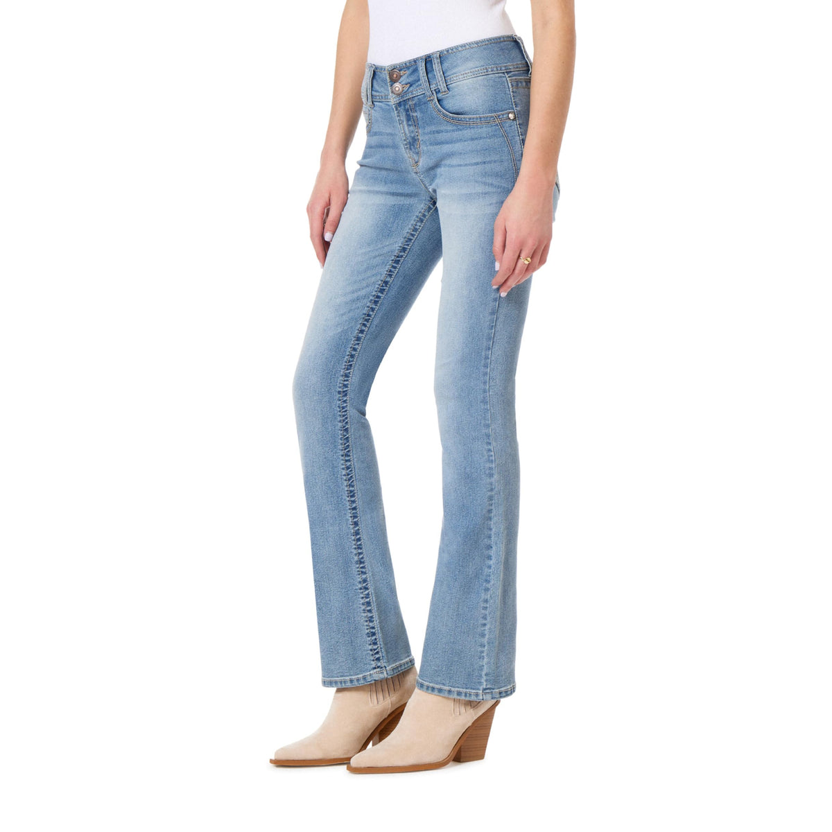 WallFlower Luscious Curvy Bootcut Jeans for Women, Sizes 0-24