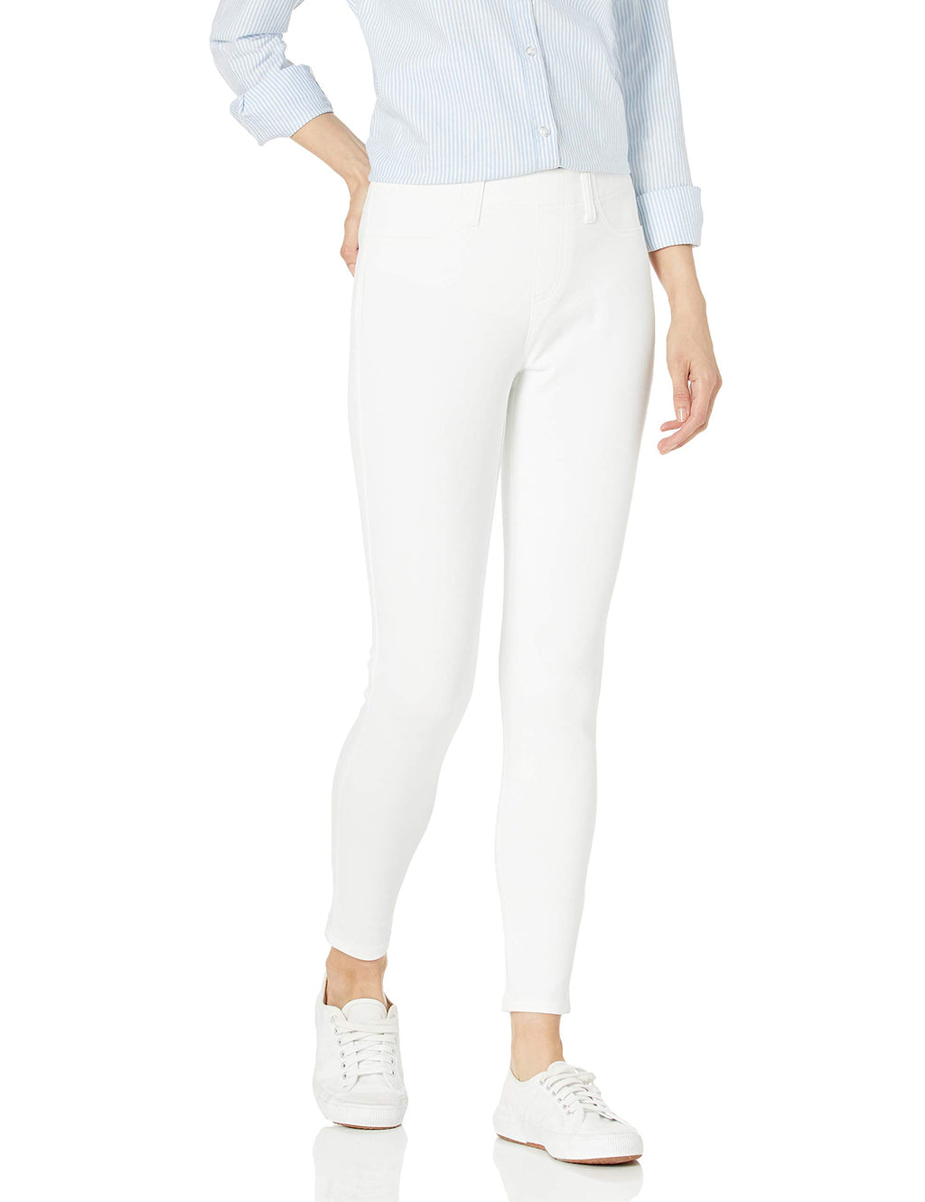 Amazon Essentials Women's Pull-On Mid Rise Stretchy Knit Jegging (Available in Plus Size)