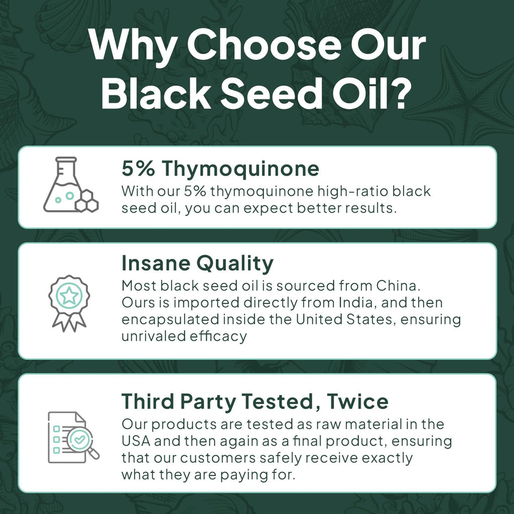 Ocean Cold-Pressed Black Seed Oil - 150ml Natural Health Supplement for Holistic Wellness