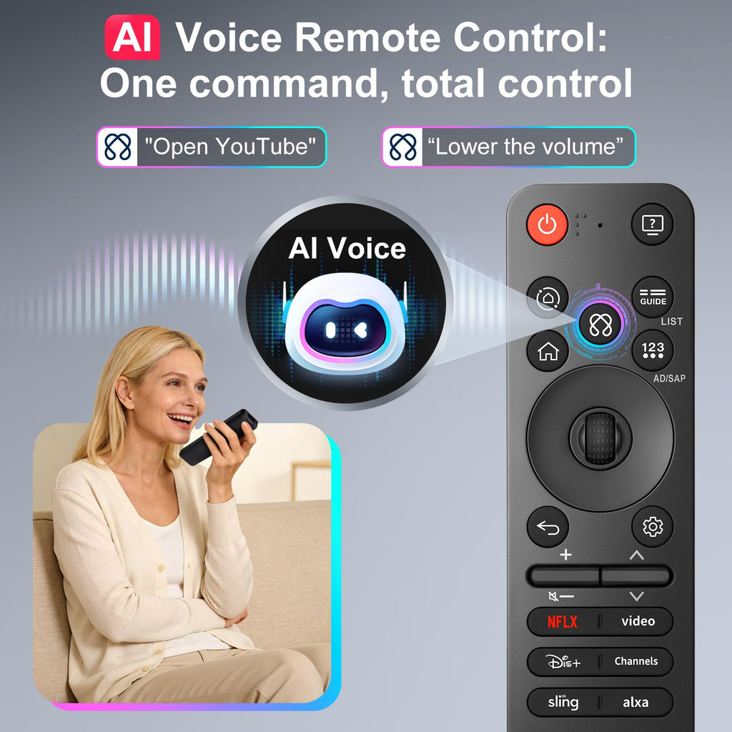 (2 Pack) Replacement Remote Control for Roku TV, for TCL Roku/Onn Roku TVs