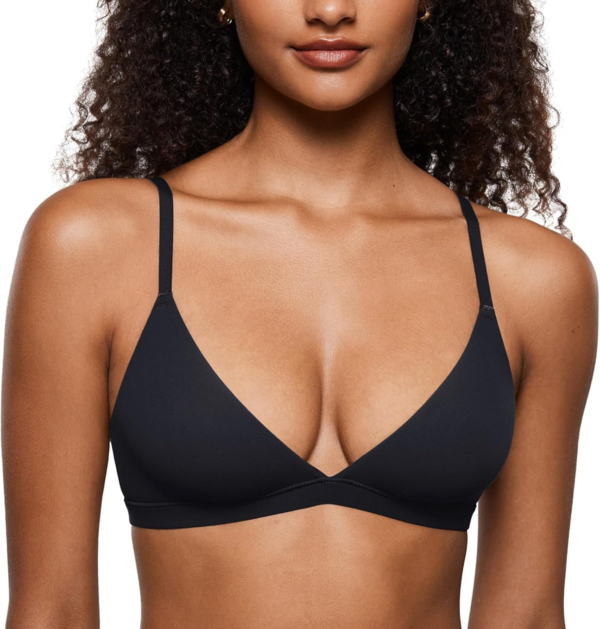 INLYRIC Women's Unlined Triangle Bralette