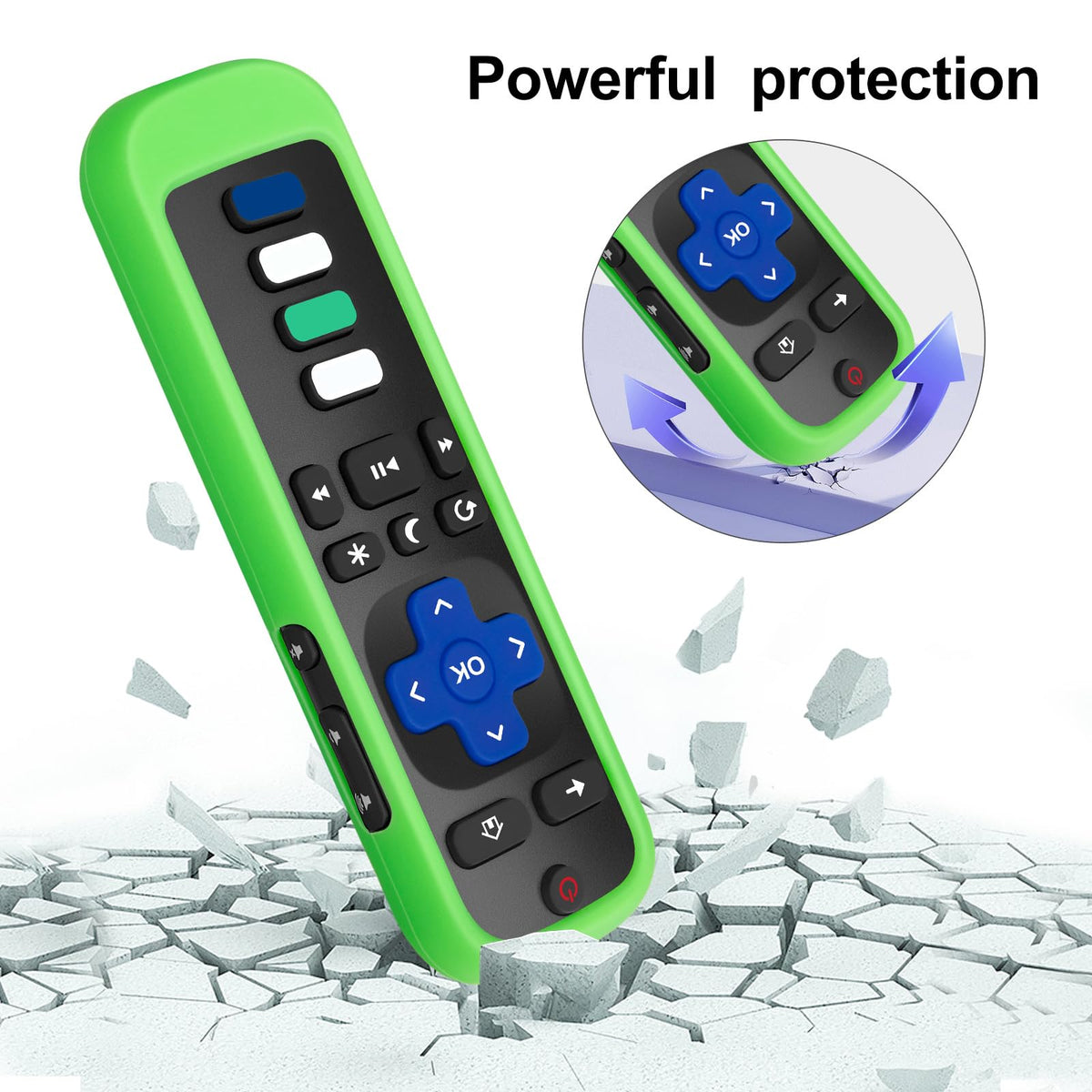 (2 Pack) Replacement Remote Control for Roku TV, for TCL Roku/Onn Roku TVs