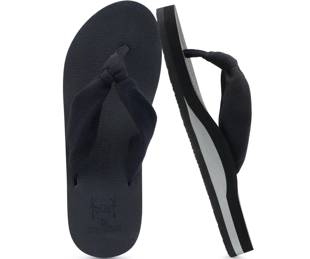 KuaiLu Flip Flops for Women with Arch Support Summer Beach Thong Sandals