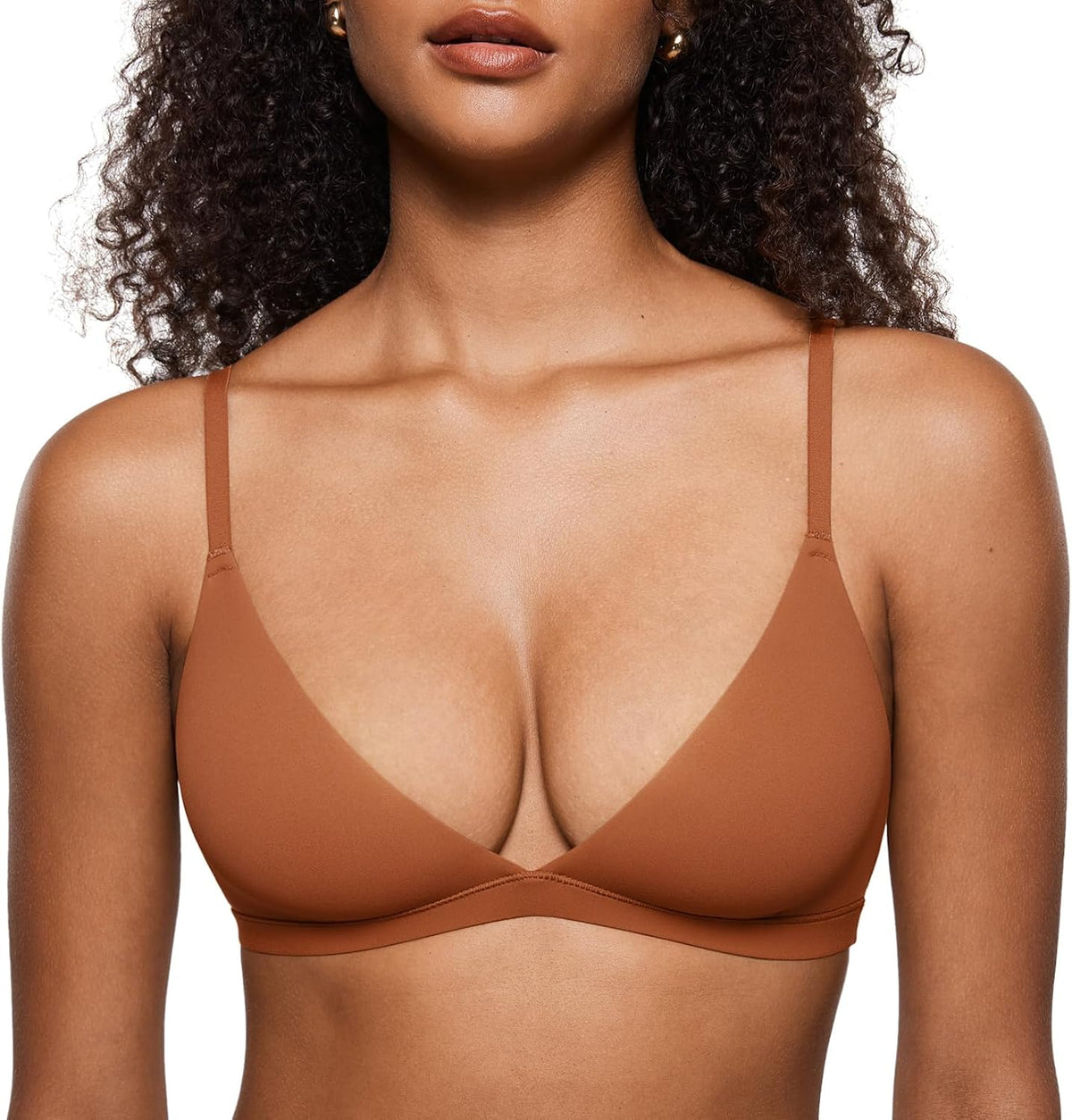 INLYRIC Women's Unlined Triangle Bralette