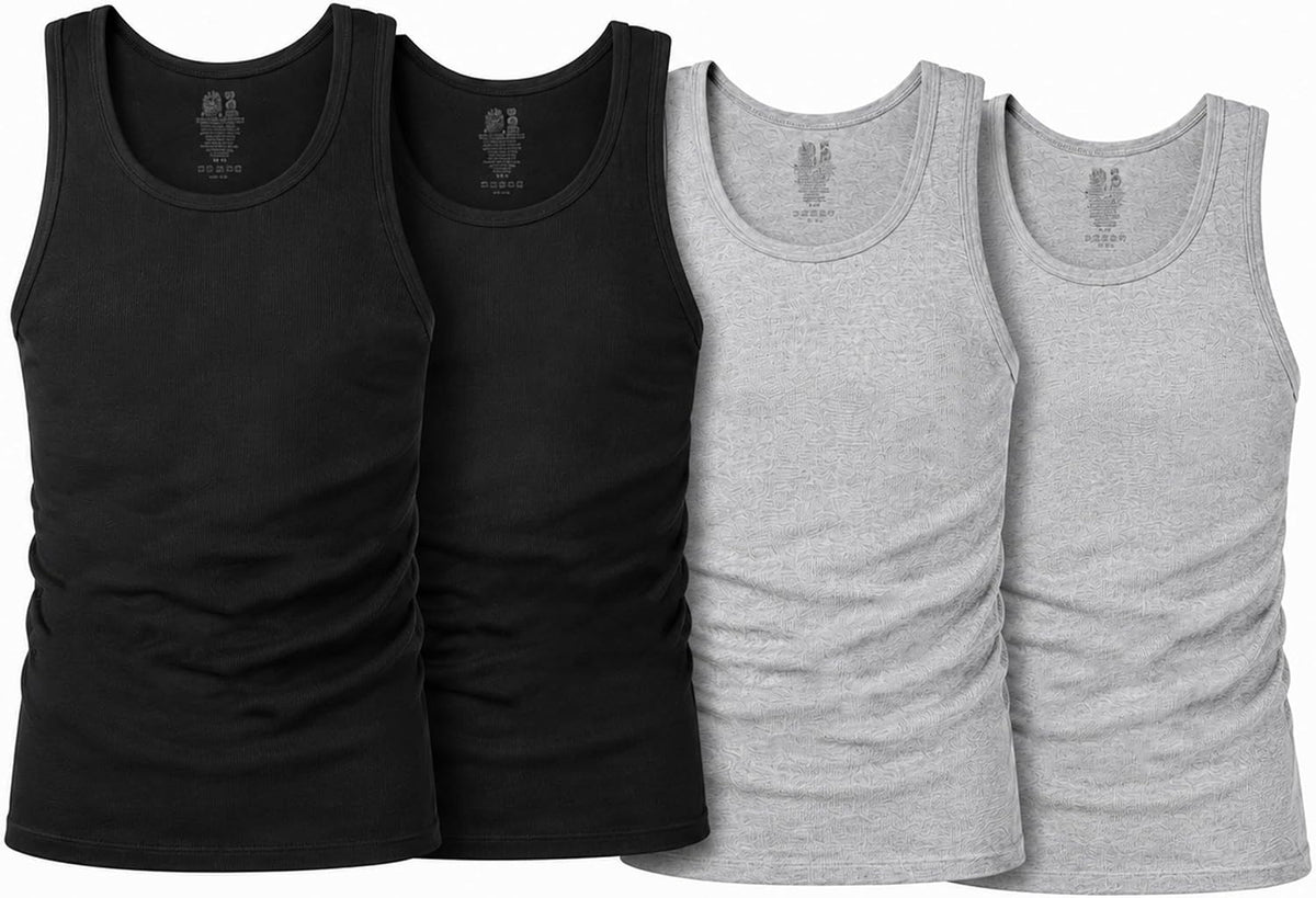 Fruit of the Loom Men's Sleeveless Tag Free Moisture Wicking Tank A-Shirt