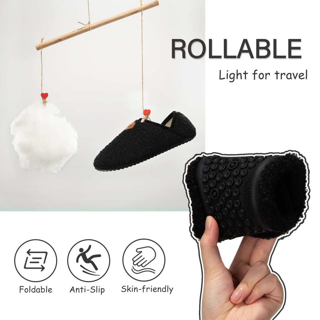 ATHMILE House Slippers for Women Men Indoor Barefoot House Shoes Soft Socks