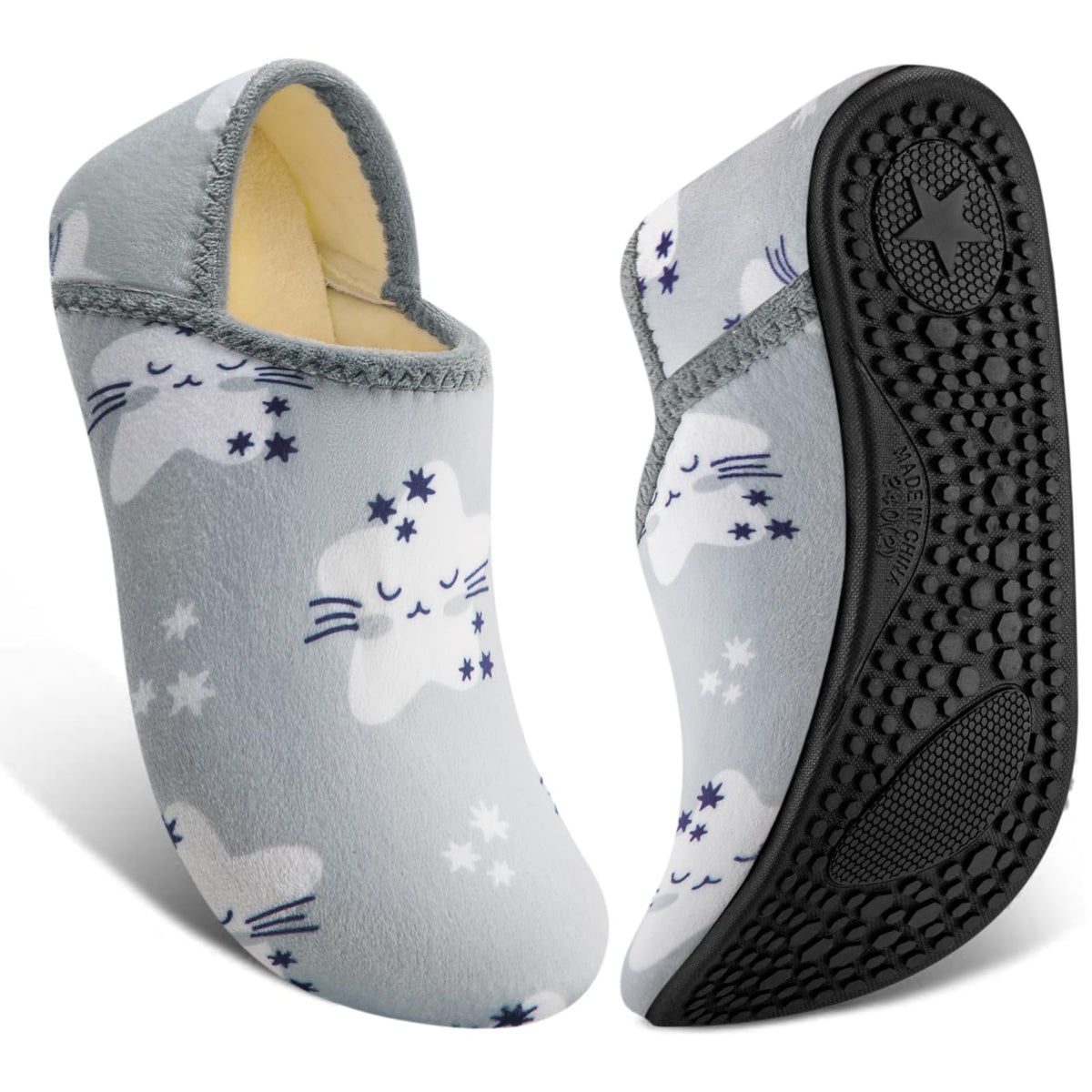 ATHMILE House Slippers for Women Men Indoor Barefoot House Shoes Soft Socks