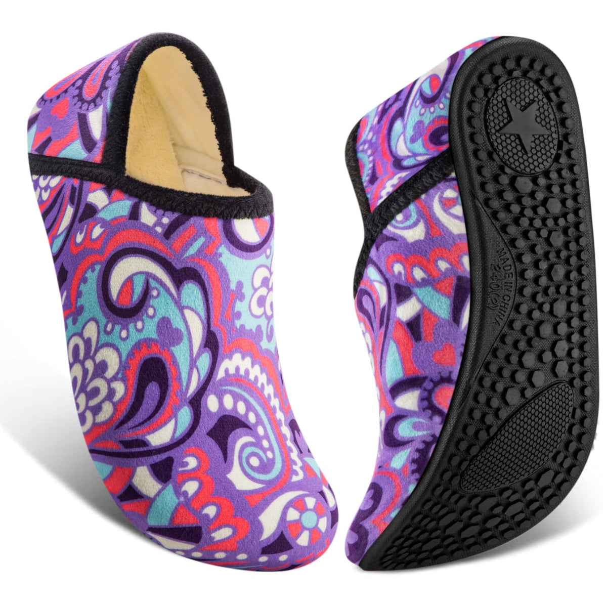 ATHMILE House Slippers for Women Men Indoor Barefoot House Shoes Soft Socks