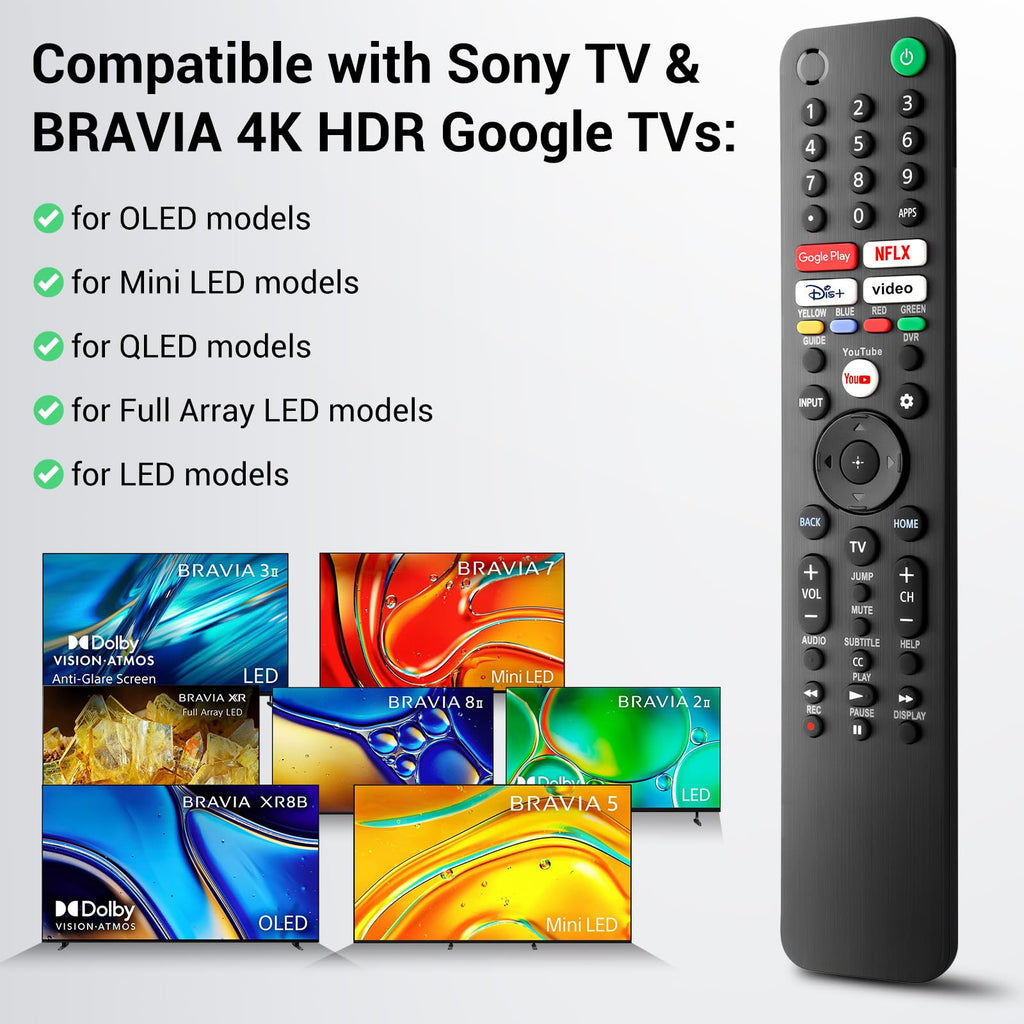 (2 Pack) Replacement Remote Control for Roku TV, for TCL Roku/Onn Roku TVs