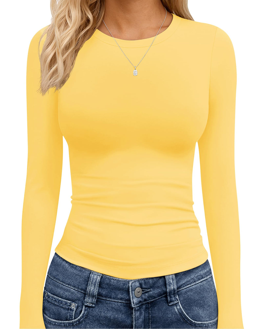 TNNZEET Long Sleeve Shirts for Women Fall Fashion Workout Crop Top Y2K 2026