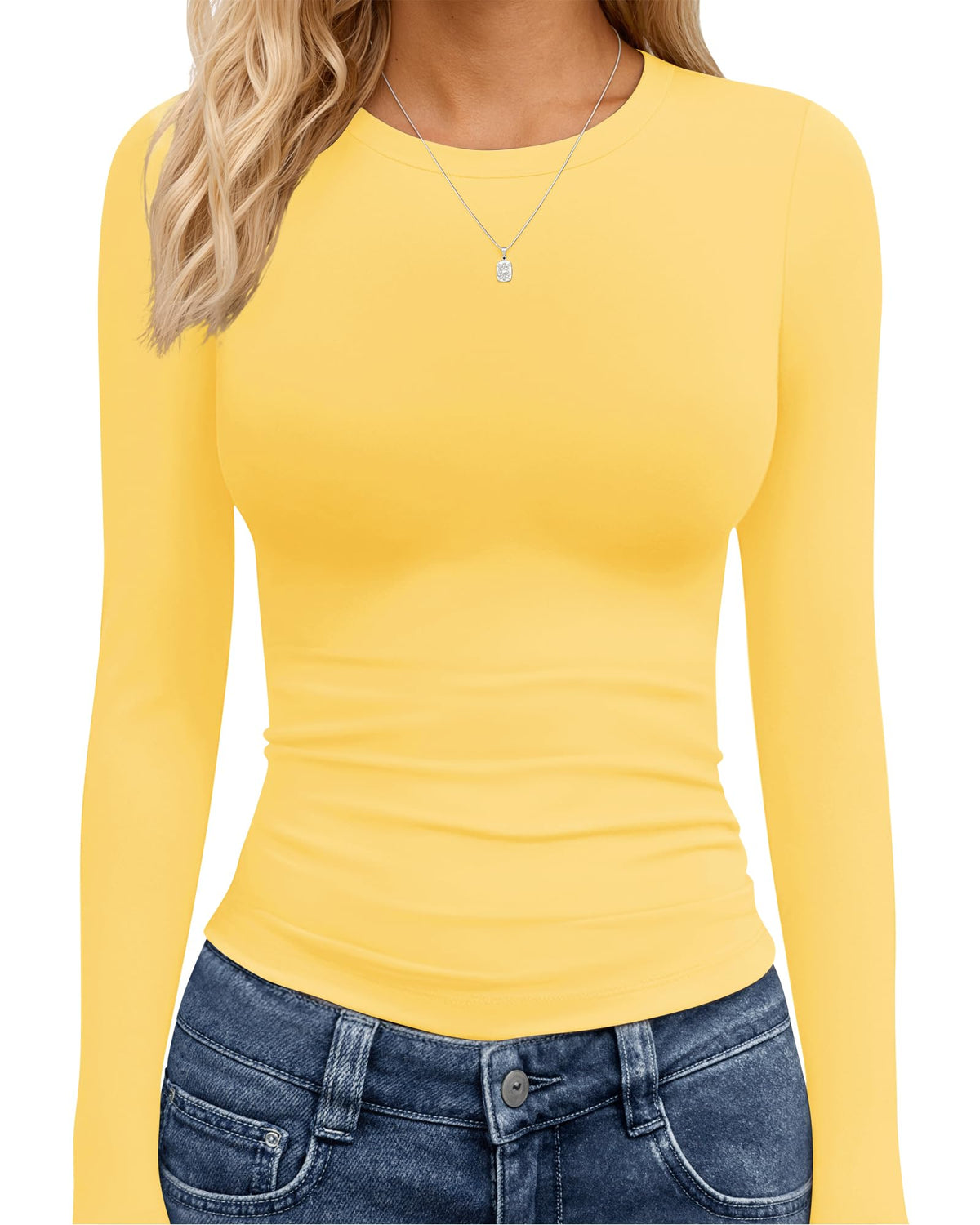 TNNZEET Long Sleeve Shirts for Women Fall Fashion Workout Crop Top Y2K 2026