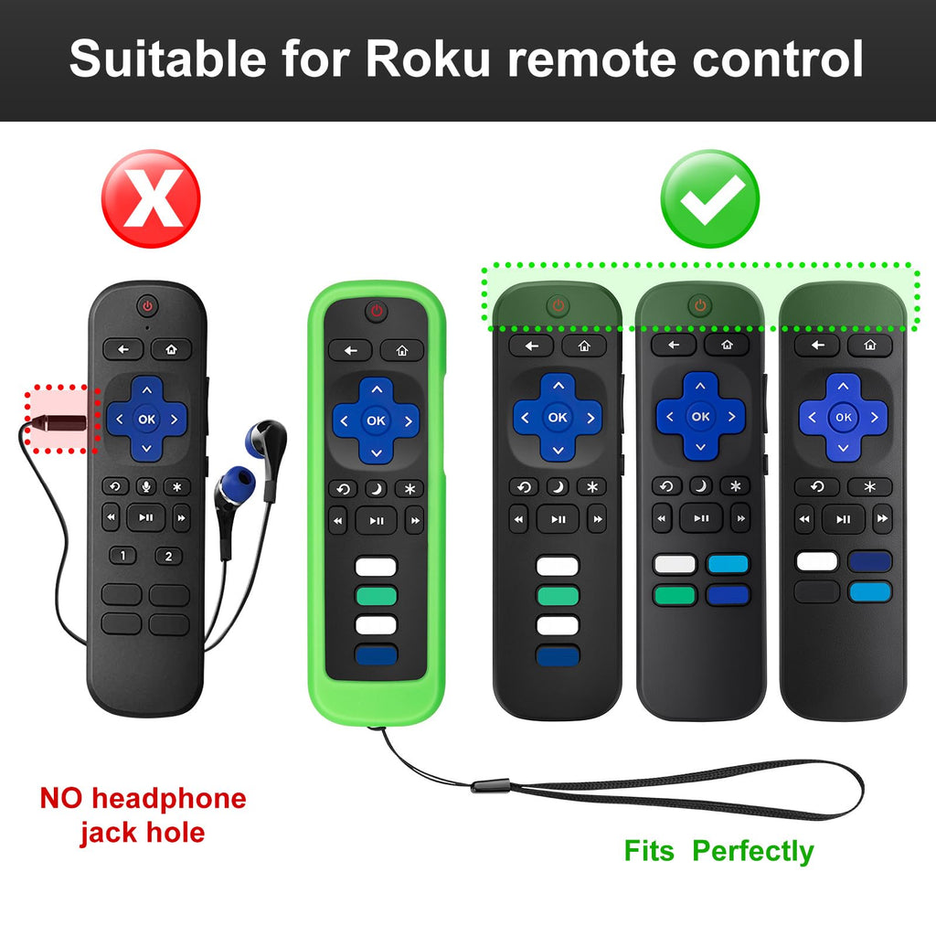 (2 Pack) Replacement Remote Control for Roku TV, for TCL Roku/Onn Roku TVs
