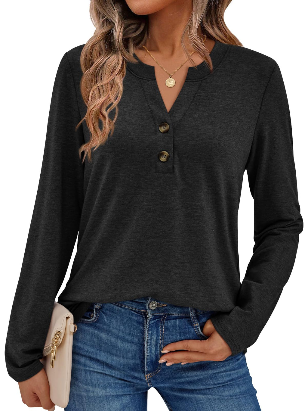 AUTOMET Women's Long Sleeve Shirts 2026 Fall Outfits Dressy Casual Tops