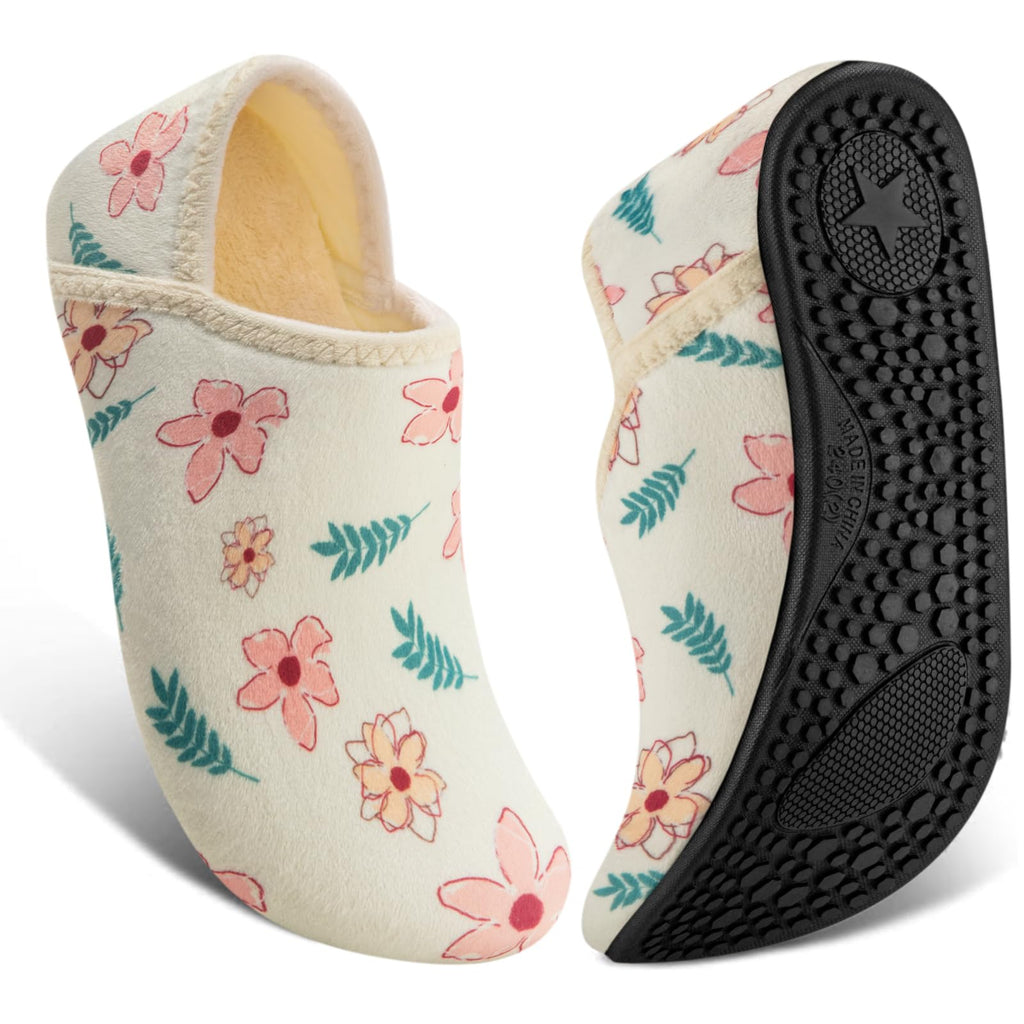 ATHMILE House Slippers for Women Men Indoor Barefoot House Shoes Soft Socks