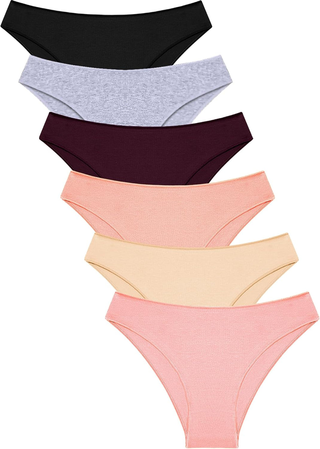 Cotton Underwear Women Sexy Cheeky Bikini Panties Lingerie Outfits 6 pack