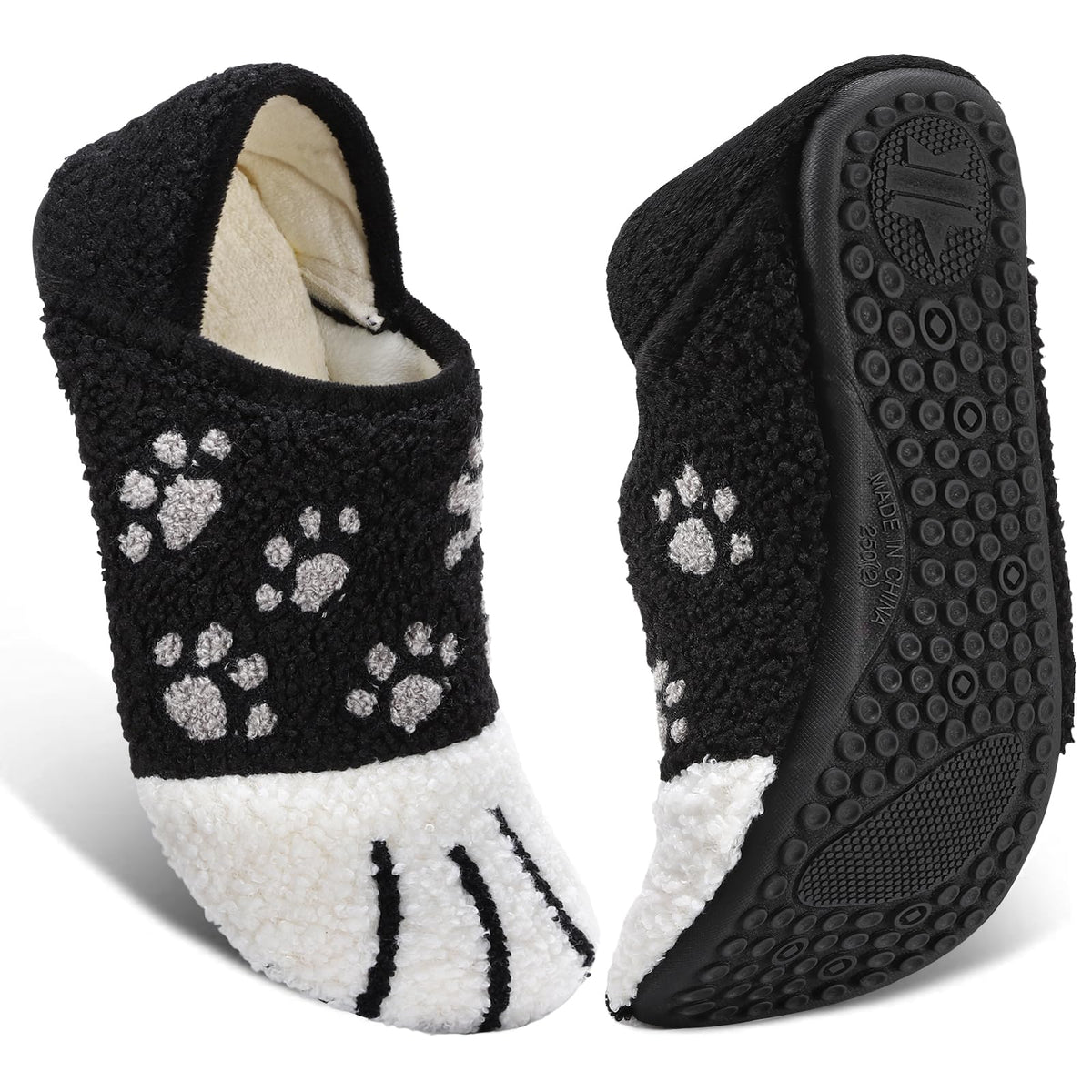 ATHMILE House Slippers for Women Men Indoor Barefoot House Shoes Soft Socks
