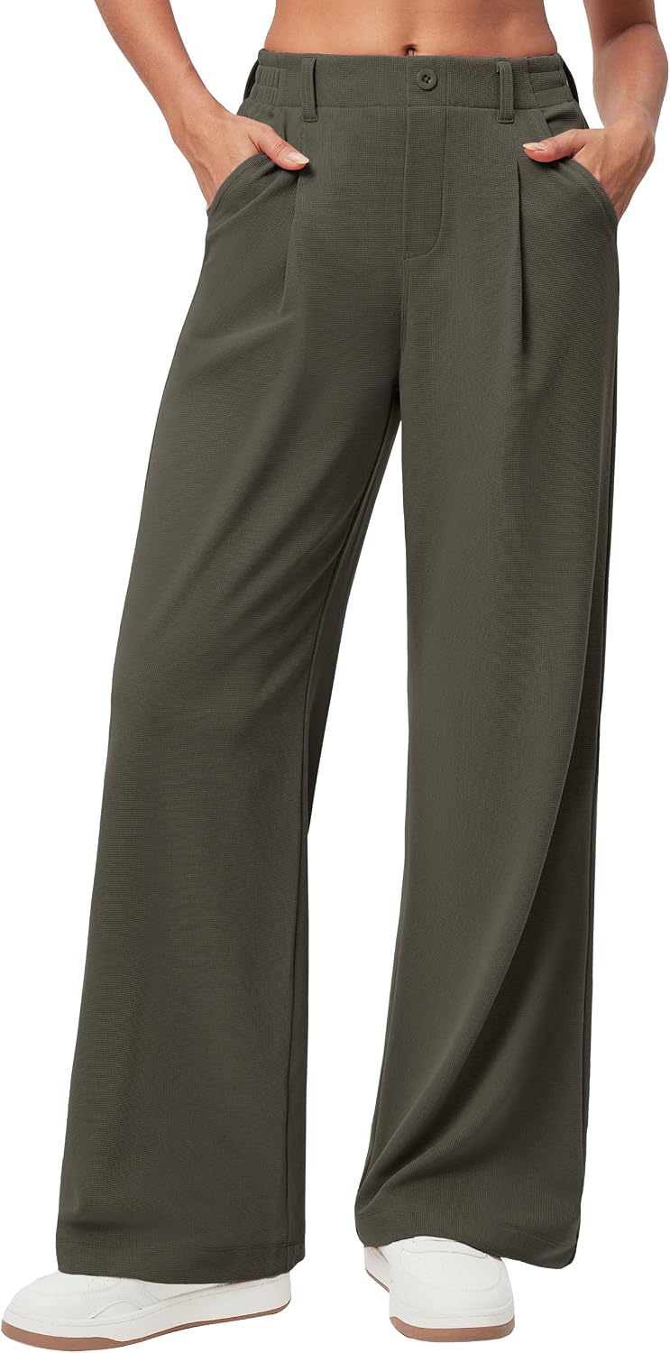 Ewedoos Wide Leg Dress Work Pants for Women Business Casual Office Outfits