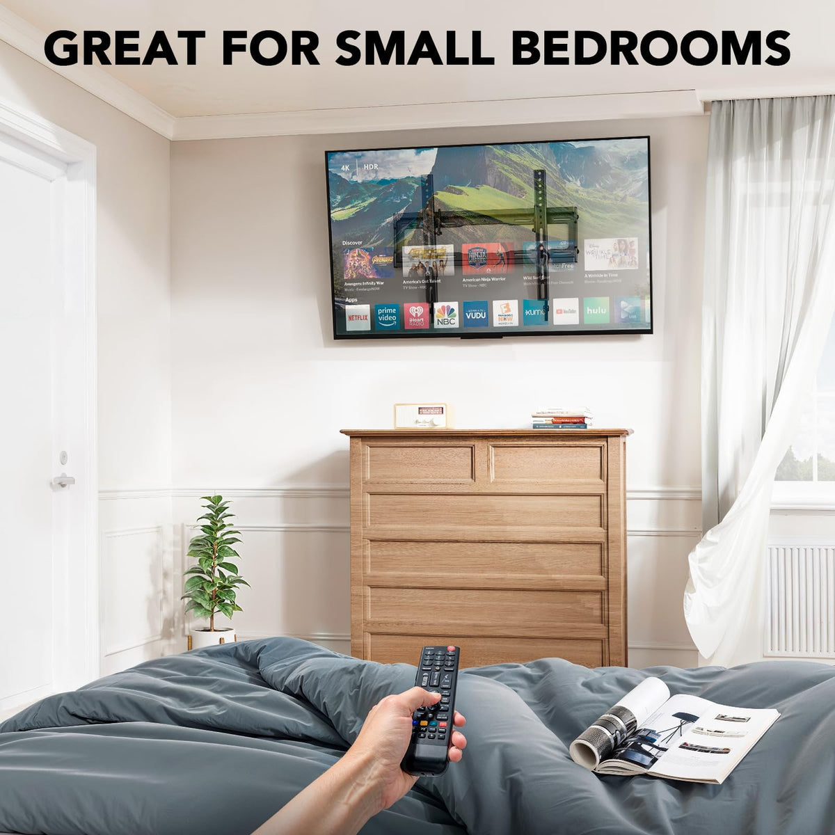 Pipishell TV Wall Mount for 26-74 inch LED LCD OLED 4K TVs up to 99lbs, Full Motion TV Mount Bracket Articulating Swivel Extension Tilting Leveling Max VESA 400x400mm, Fits 12/16 Inch Wood Studs