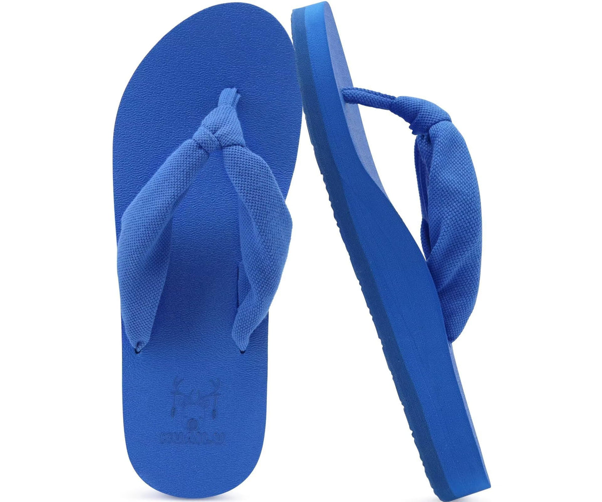 KuaiLu Flip Flops for Women with Arch Support Summer Beach Thong Sandals