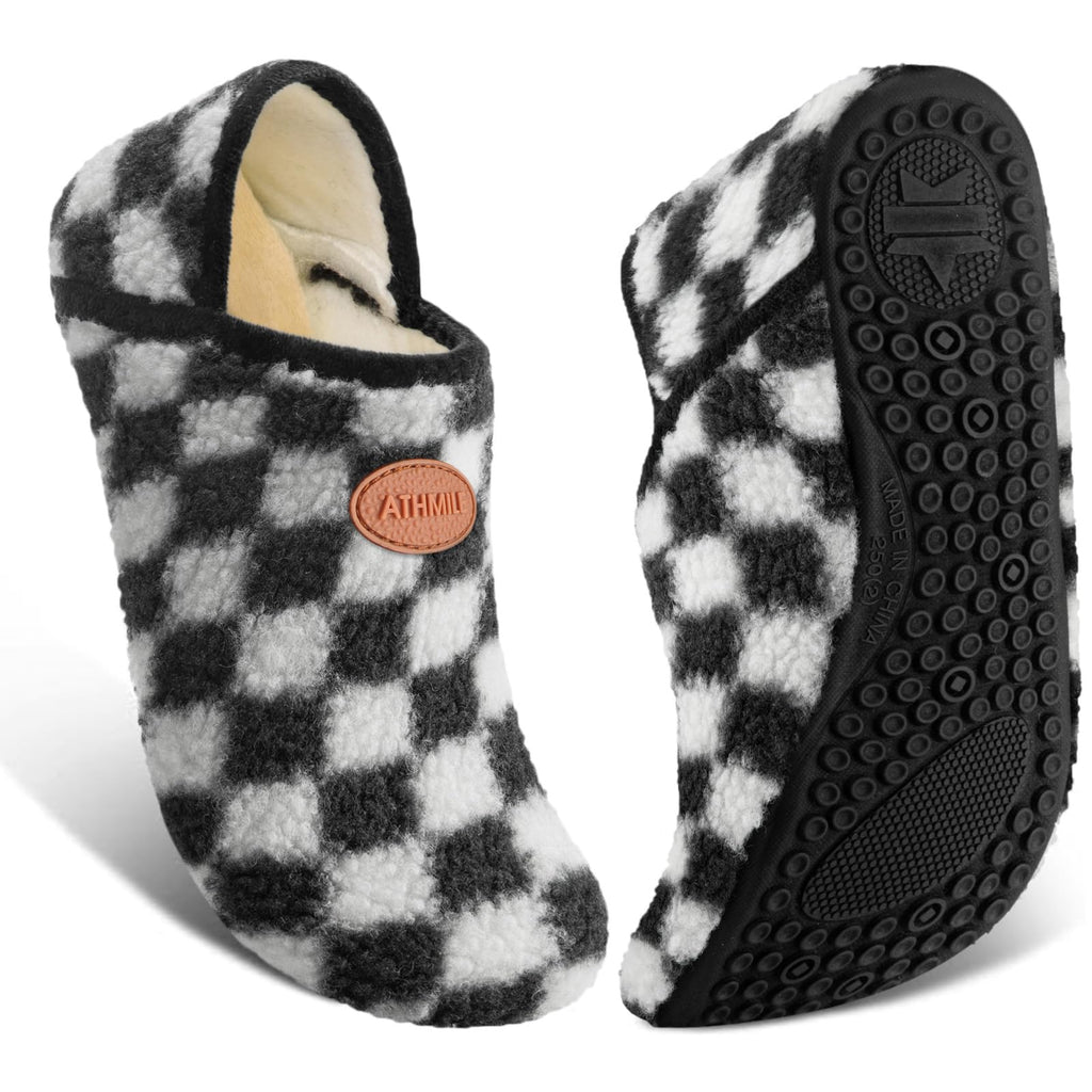 ATHMILE House Slippers for Women Men Indoor Barefoot House Shoes Soft Socks