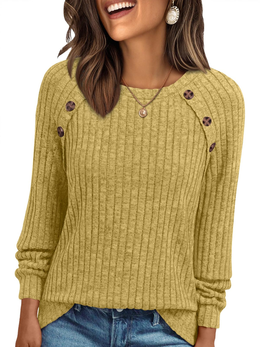 AUTOMET Womens Long Sleeve Shirts Fall Sweaters Business Casual Tops Blouse
