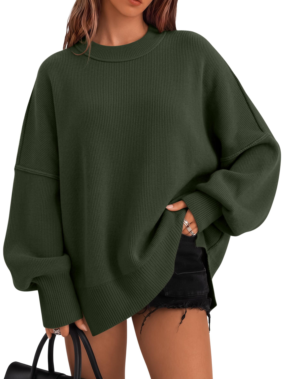 LILLUSORY Oversized Sweaters for Women 2026 Fall Fashion Outfits Clothes