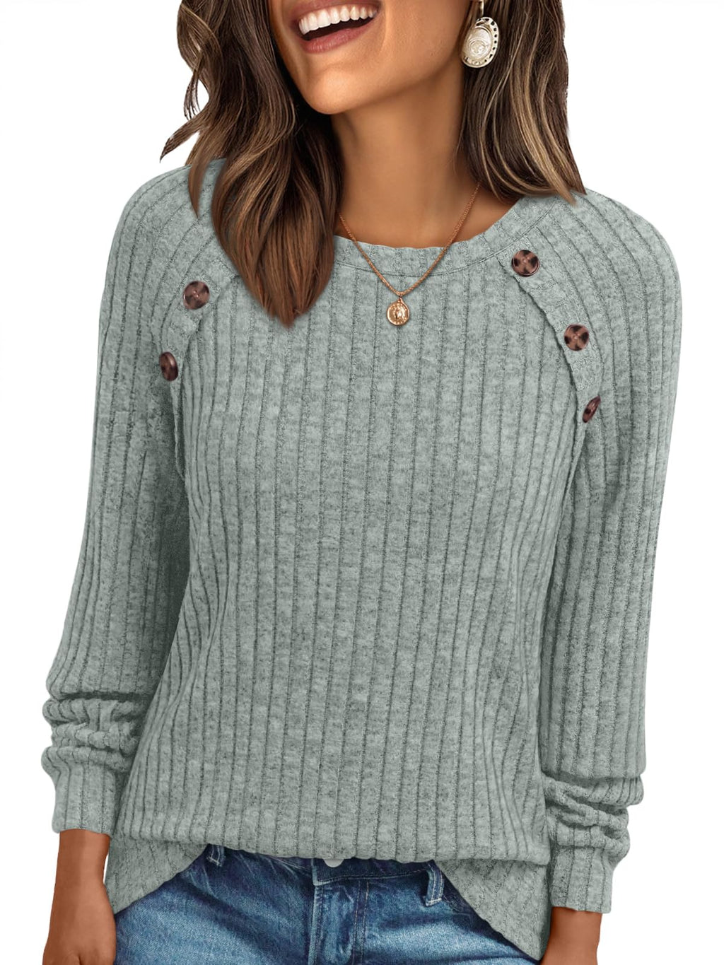 AUTOMET Womens Long Sleeve Shirts Fall Sweaters Business Casual Tops Blouse
