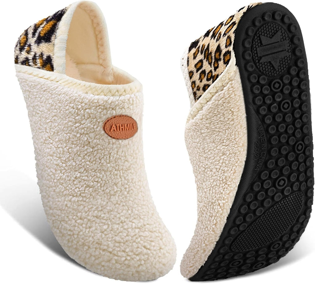 ATHMILE House Slippers for Women Men Indoor Barefoot House Shoes Soft Socks