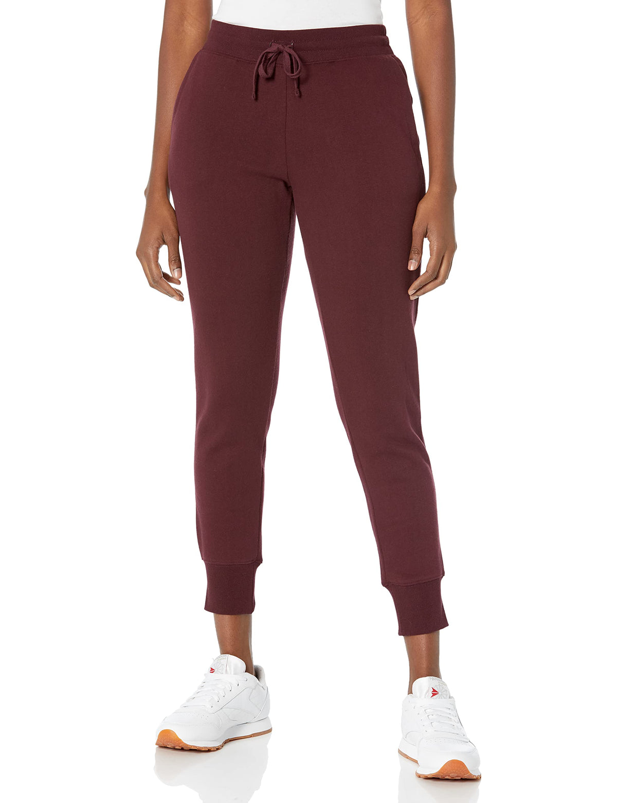 Amazon Essentials Women's Cotton Fleece Jogger Sweatpants with Drawstring (Available in Plus Size)