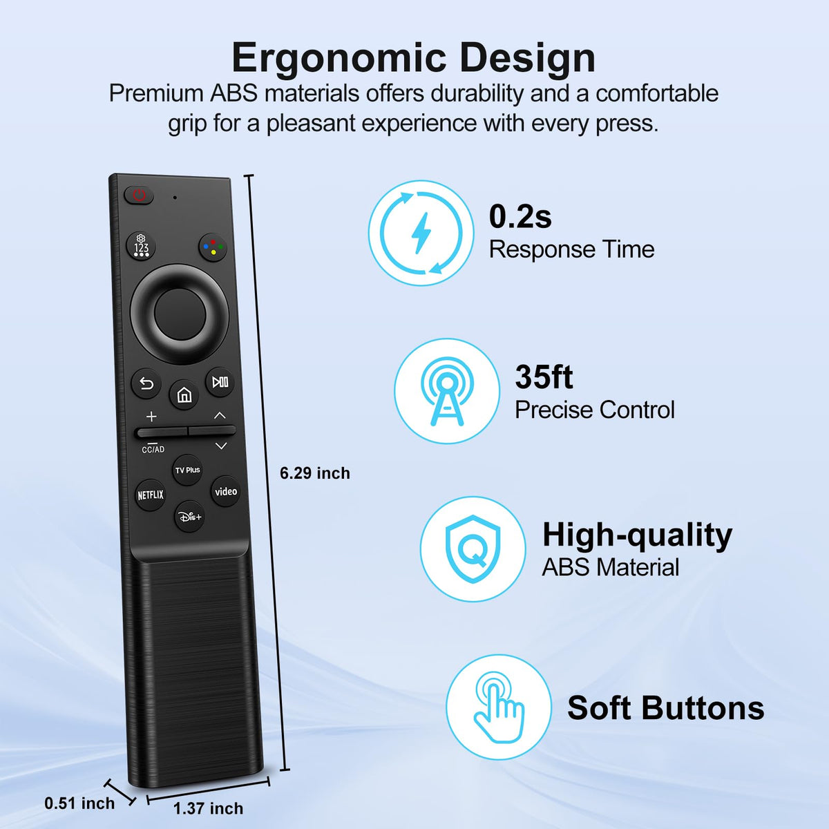 (2 Pack) Replacement Remote Control for Roku TV, for TCL Roku/Onn Roku TVs