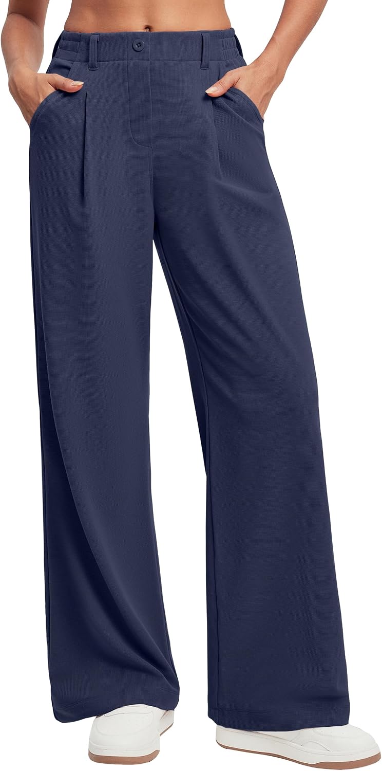 Ewedoos Wide Leg Dress Work Pants for Women Business Casual Office Outfits
