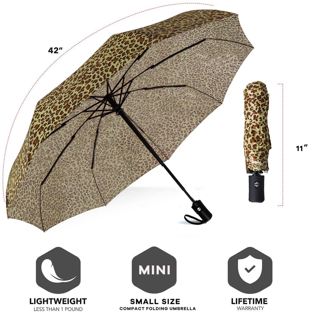 SIEPASA Windproof Travel Umbrella - Automatic Compact Folding Umbrella for Rain, Small Portable Windproof Umbrellas for Men Women and Teenagers (Navy Blue)