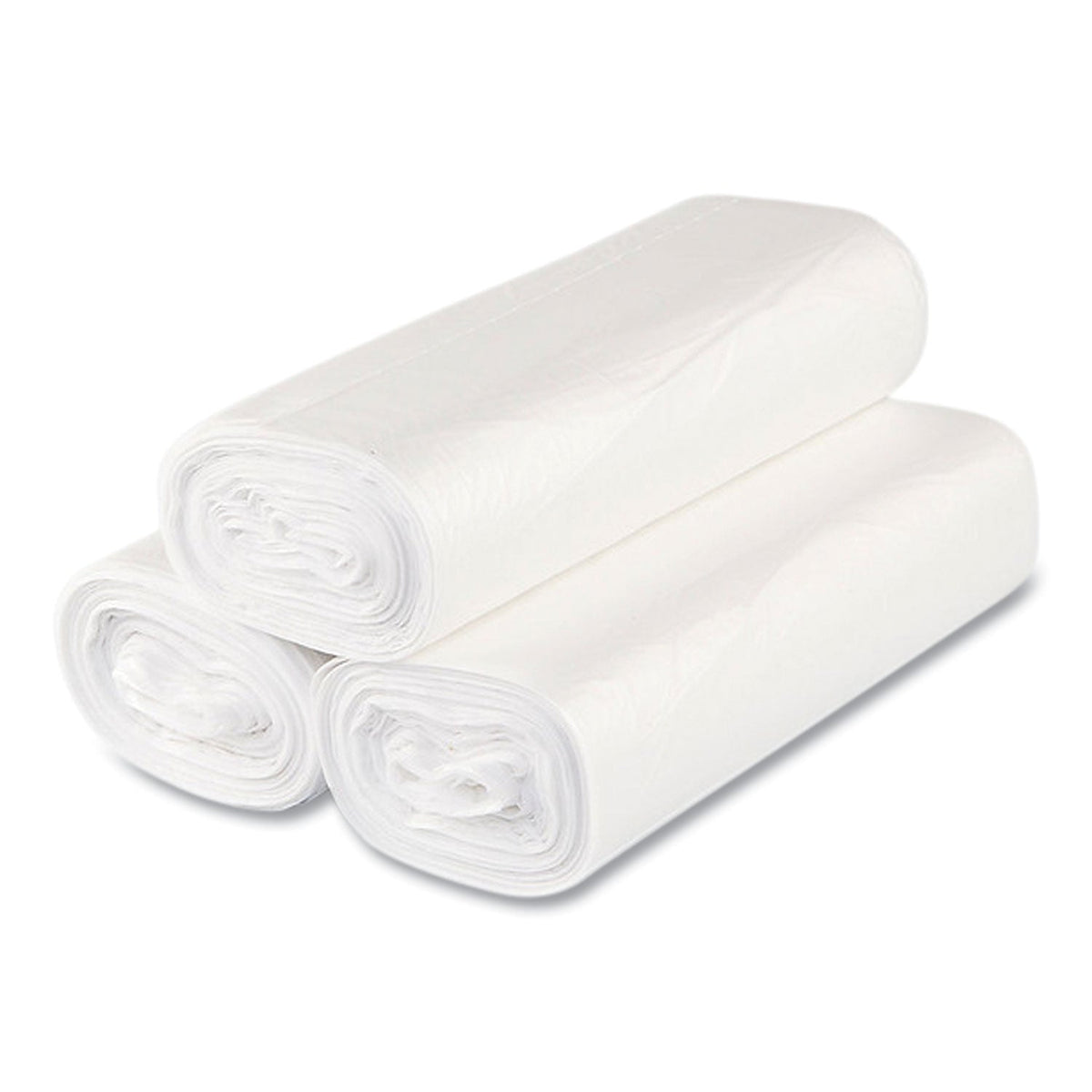 Inteplast Group High-Density Commercial Can Liners Value Pack, 33 gal, 14 microns, 33" x 39", Clear, 250/Carton