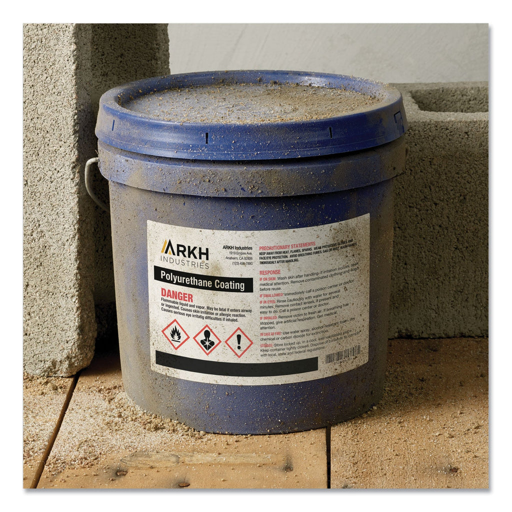 Avery UltraDuty GHS Chemical Waterproof and UV Resistant Labels, 4.75 x 7.75, White, 2/Sheet, 50 Sheets/Box