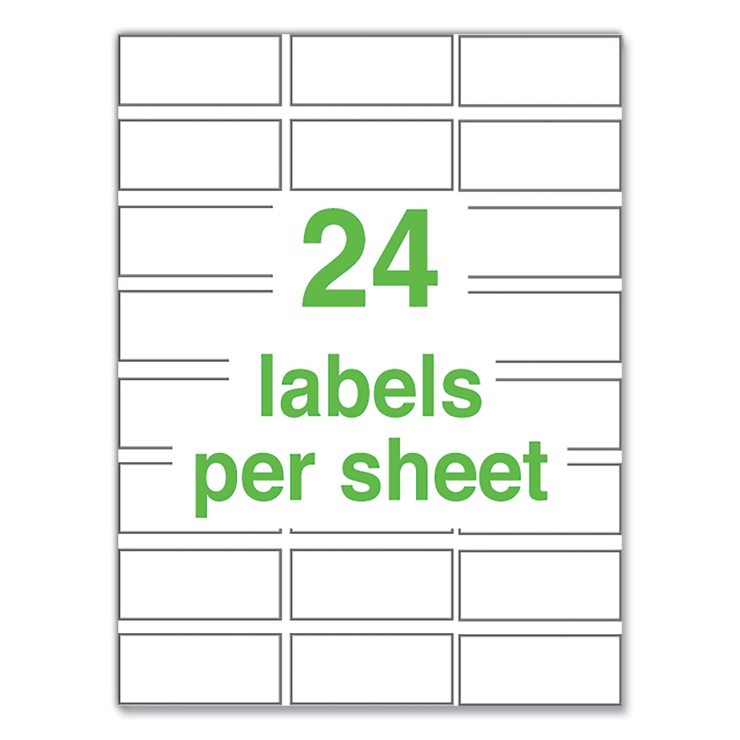 Avery UltraDuty GHS Chemical Waterproof and UV Resistant Labels, 1 x 2.5, White, 24/Sheet, 25 Sheets/Pack
