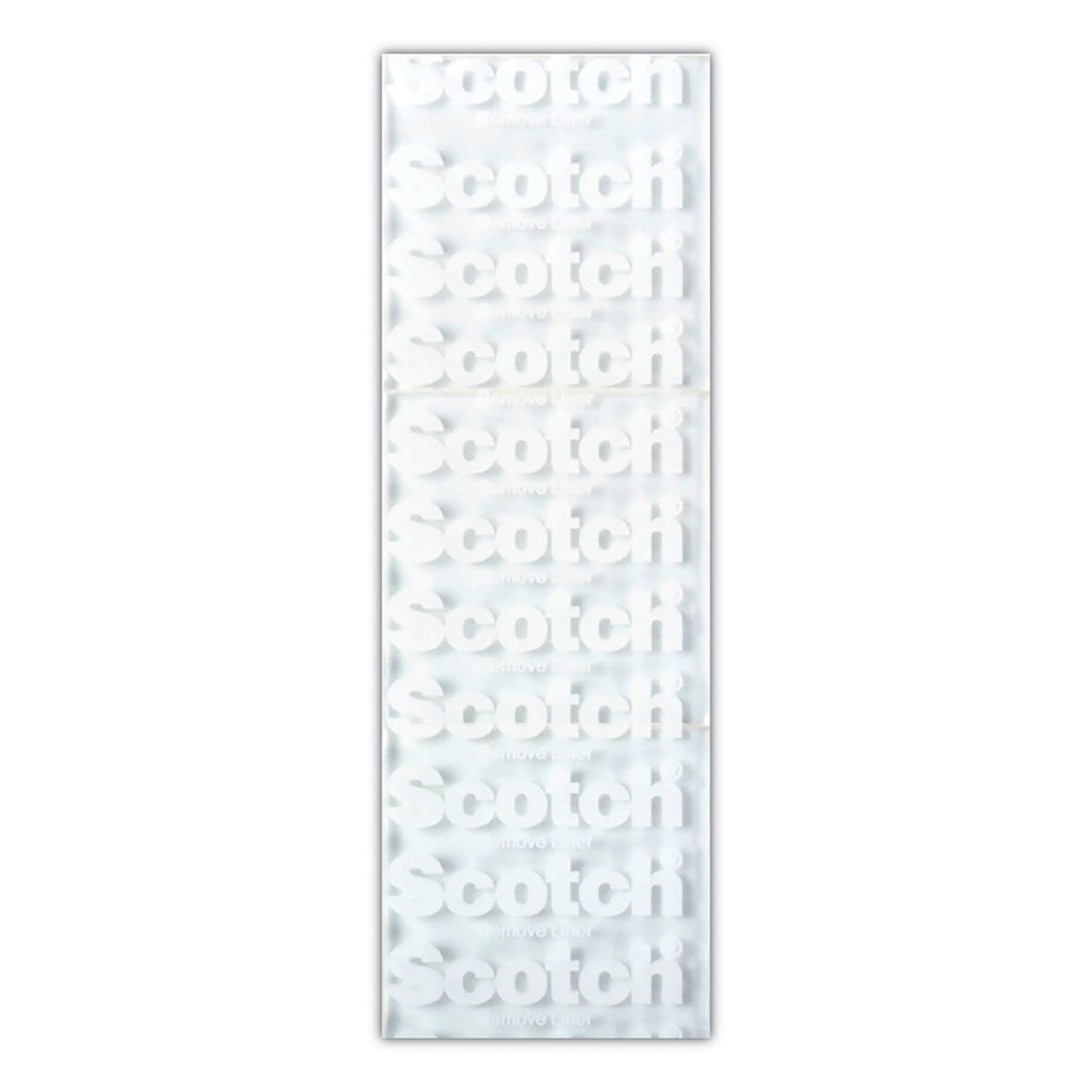Scotch Restickable Mounting Tabs, Removable, Holds Up to 1 lb, 1 x 3, Clear, 6/Pack