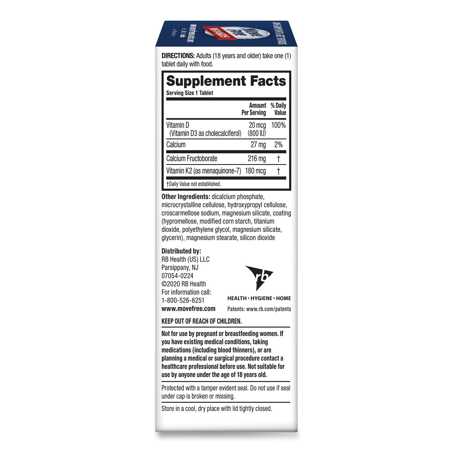 Move Free Ultra Bone Strength Support Tablet, 30 Count