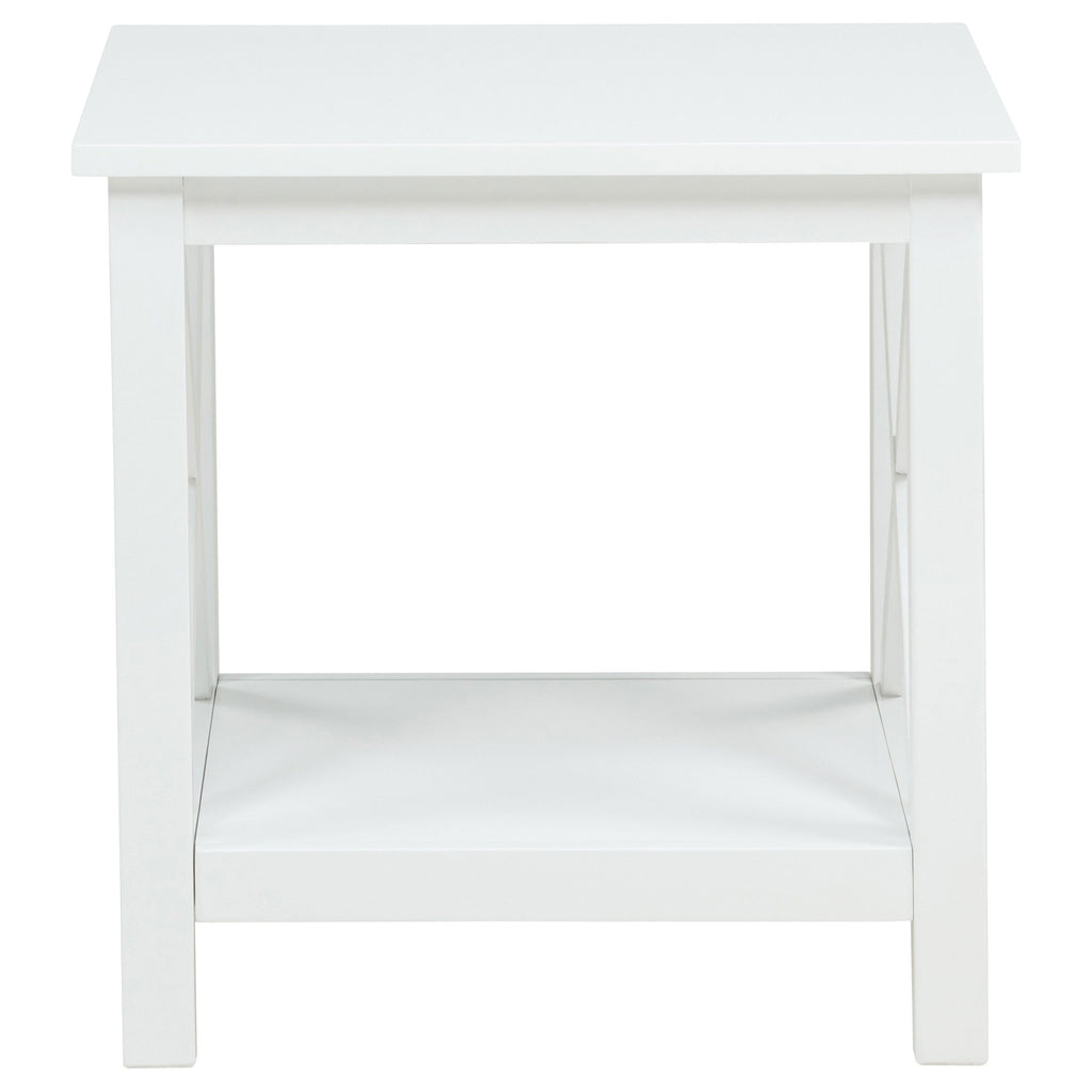 Skyview 2-piece Rectangular Lift Top Coffee Table Set White