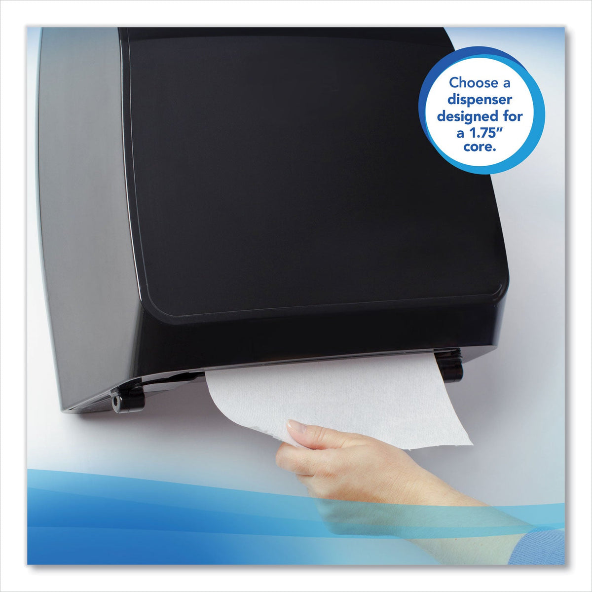 Scott Essential High Capacity Hard Roll Towels for Business, Absorbency Pockets, 1.75" Core, 8" x 950 ft, White, 6 Rolls/Carton