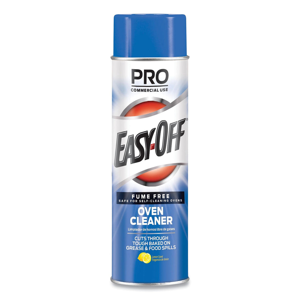 Professional EASY-OFF Fume Free Max Oven Cleaner, Foam, Lemon, 24 oz Aerosol Spray, 6/Carton