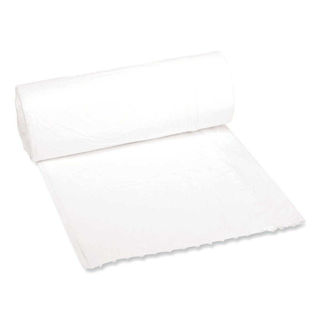 Boardwalk Low-Density Waste Can Liners, 16 gal, 0.4 mil, 24" x 32", White, 500/Carton