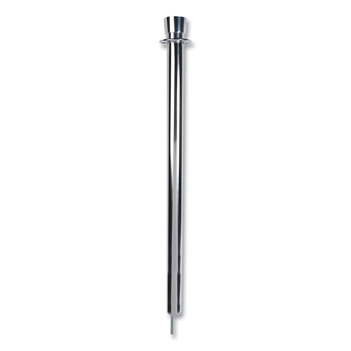 Tatco Crowd Control Posts, Chrome, 41" High, Silver, 2/Box