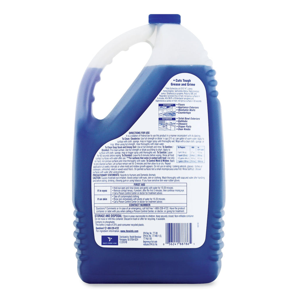 LYSOL Clean and Fresh Multi-Surface Cleaner, Lavender and Orchid Essence, 144 oz Bottle, 4/Carton