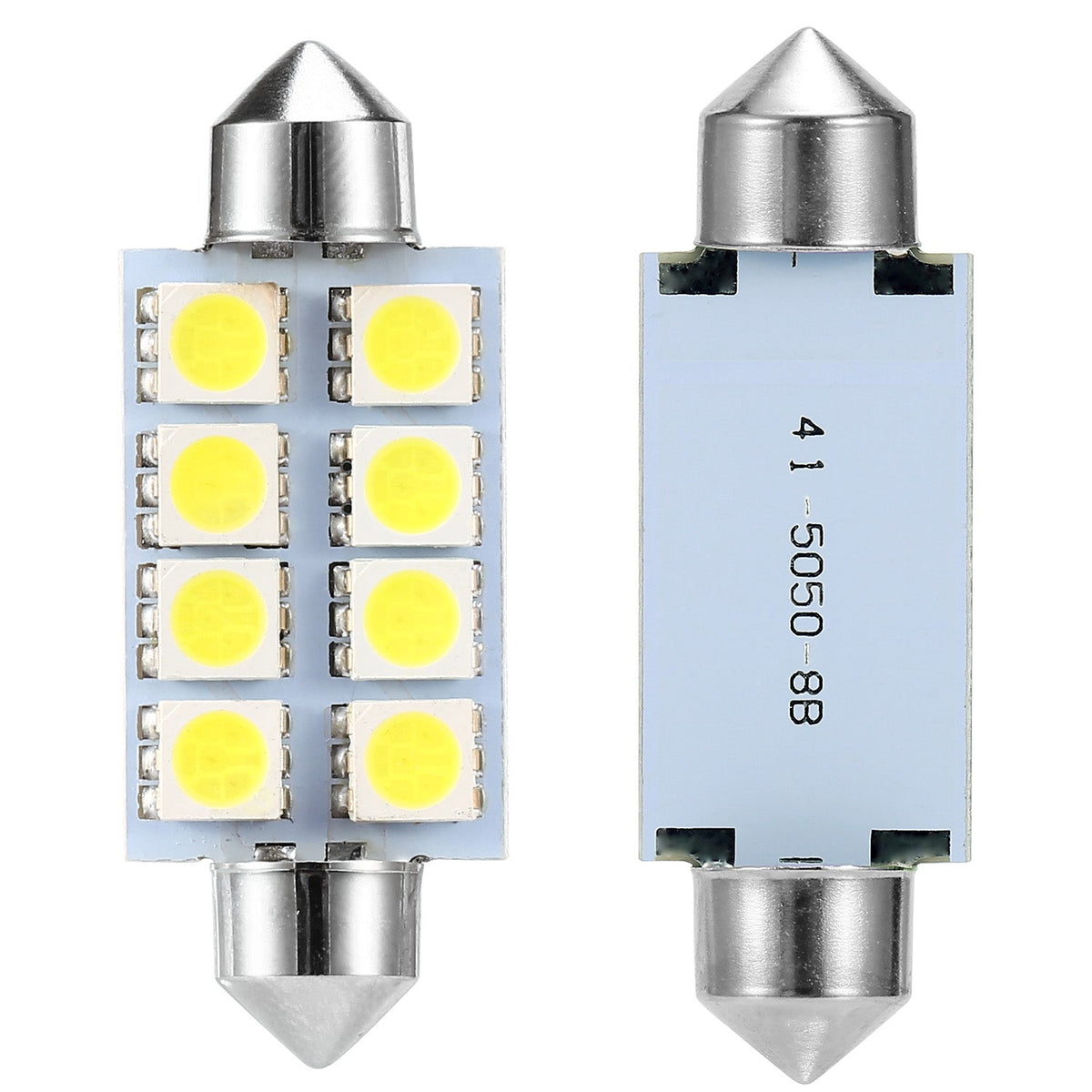 14Pcs T10/31mm/36mm/41mm/1156 Festoon LED Light Bulb Interior Dome Map LED Lights License Plate Trunk Side Positioning Lights 6000K White