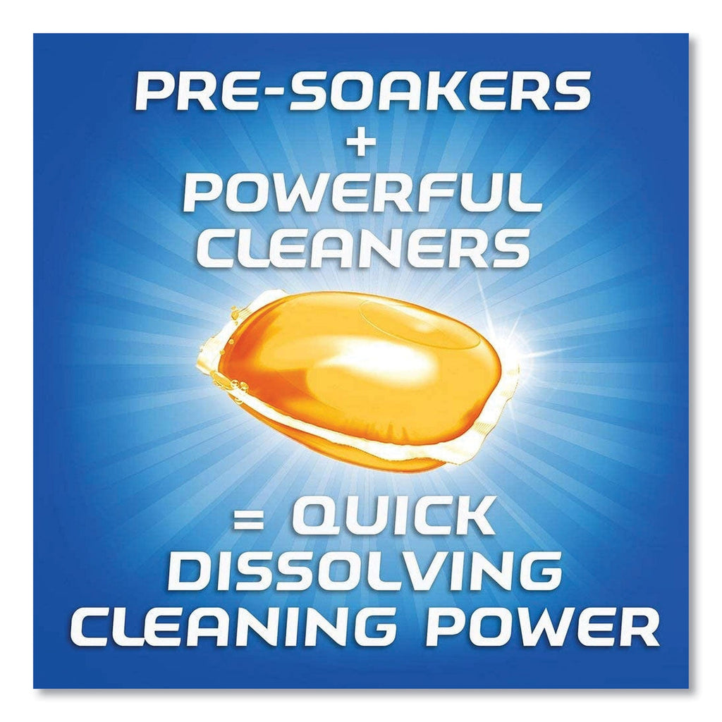 FINISH Dish Detergent Gelpacs, Orange Scent, Box of 32 Gelpacs, 8 Boxes/Carton