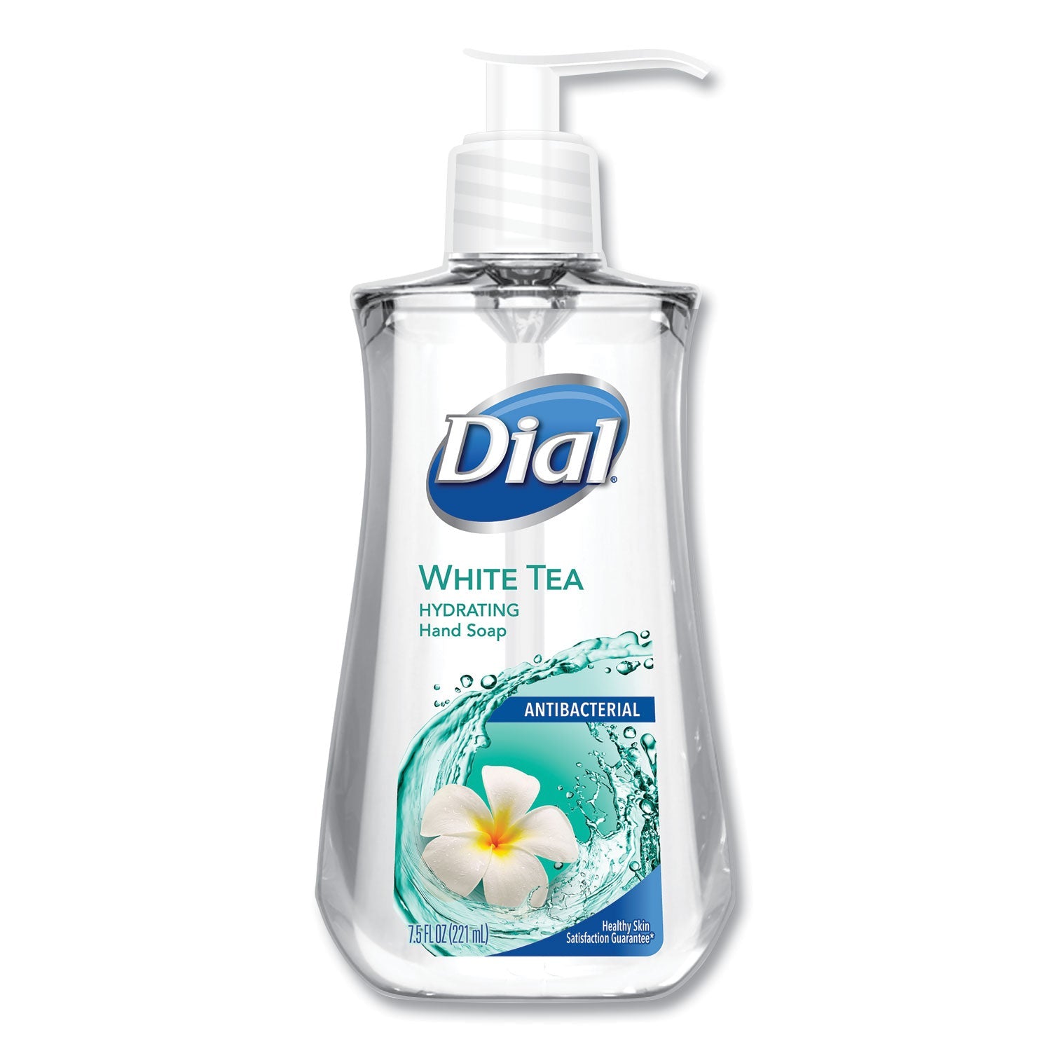 Dial Antibacterial Liquid Soap, White Tea, 7.5 oz Pump Bottle