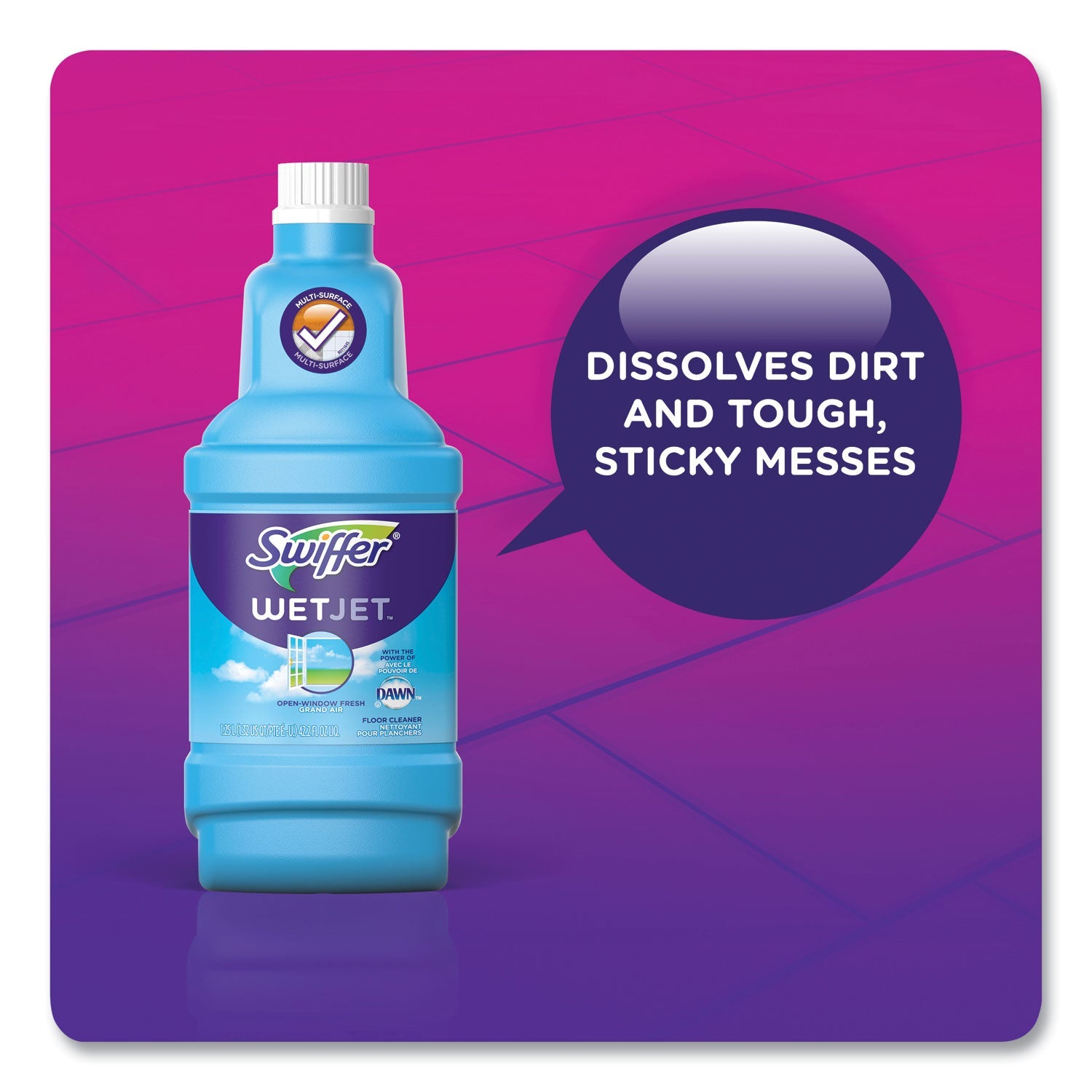 Swiffer WetJet System Cleaning-Solution Refill, Fresh Scent, 1.25 L Bottle
