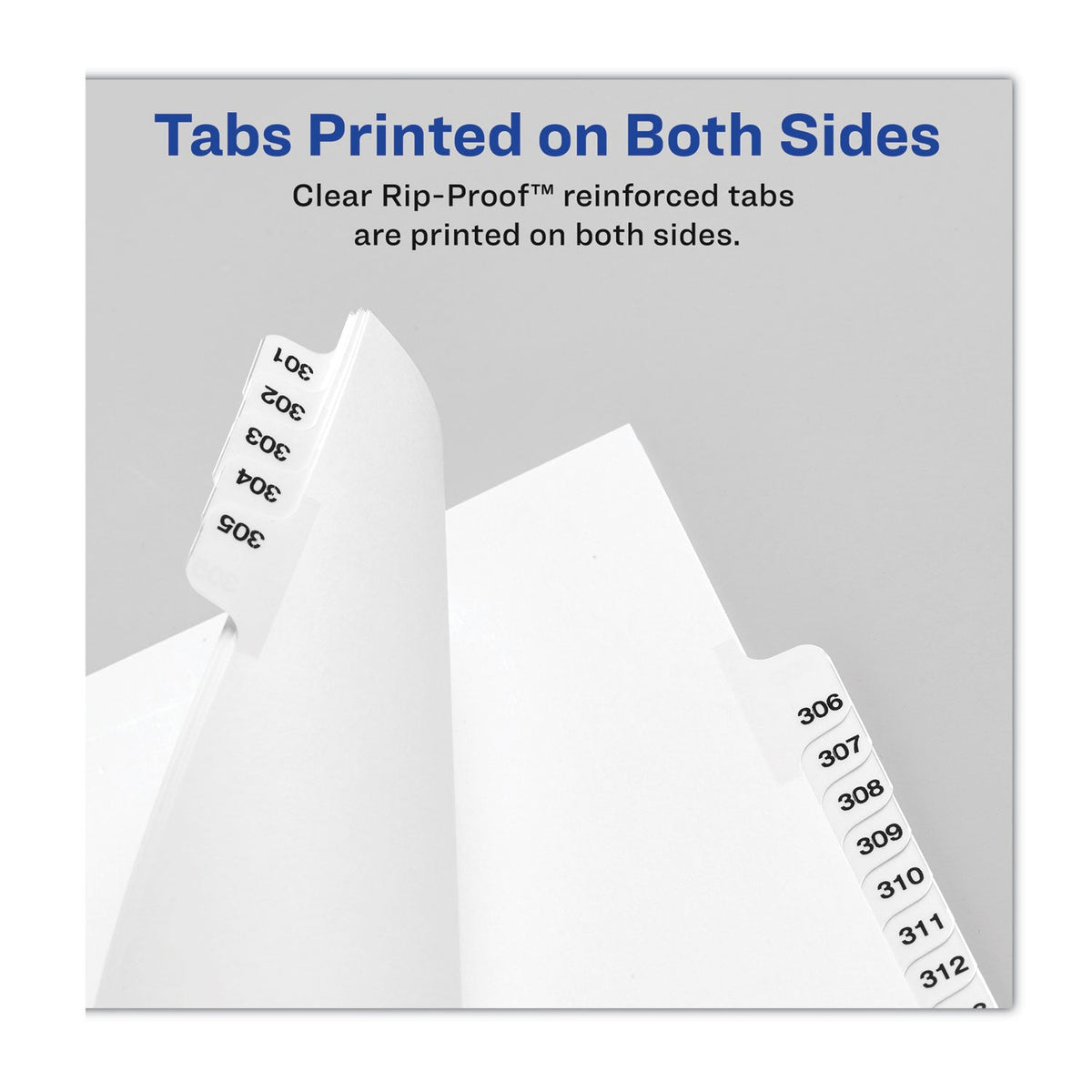Avery Preprinted Legal Exhibit Side Tab Index Dividers, Avery Style, 10-Tab, 75, 11 x 8.5, White, 25/Pack, (1075)