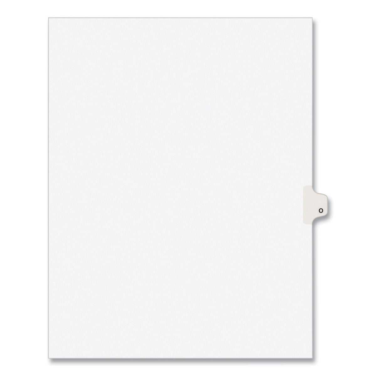 Avery Preprinted Legal Exhibit Side Tab Index Dividers, Avery Style, 26-Tab, O, 11 x 8.5, White, 25/Pack, (1415)